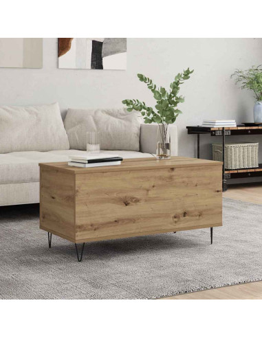 Tavolino da salotto rovere artigianale 90 x 44.5 x 45 cm