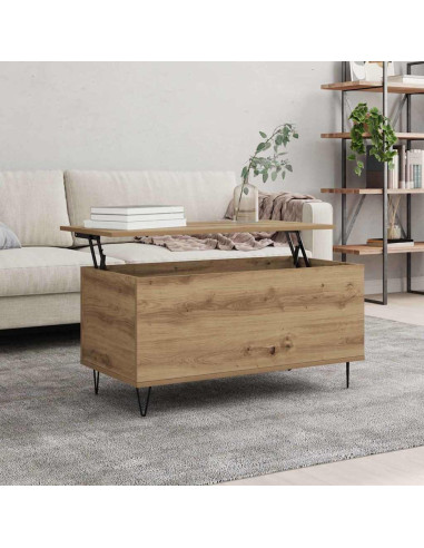 Tavolino da salotto rovere artigianale 90 x 44.5 x 45 cm