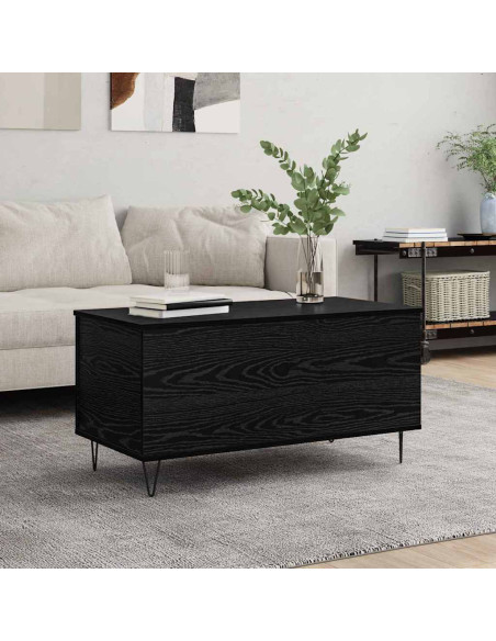Tavolino da salotto Rovere nero 90 x 44.5 x 45 cm