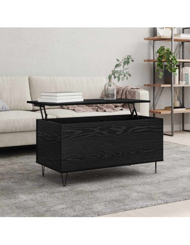 Tavolino da salotto Rovere nero 90 x 44.5 x 45 cm