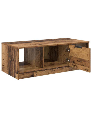Tavolino da salotto con cassetto Legno vecchio 102 x 50 x 36cm