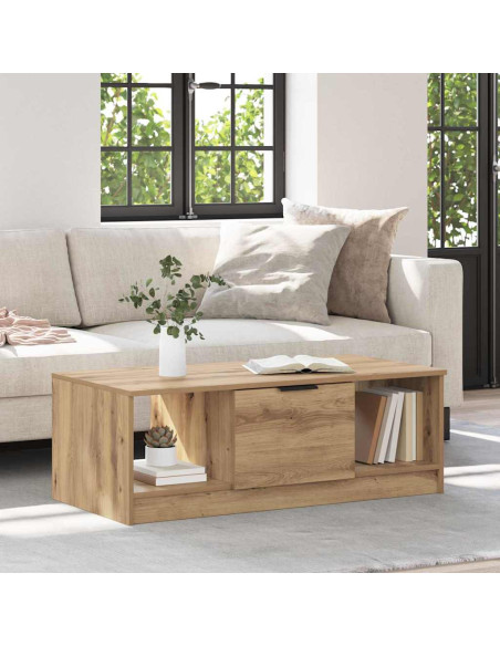 Tavolino da salotto Rovere artigianale 102 x 50 x 36cm