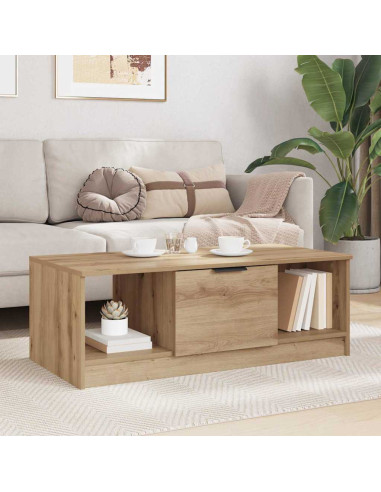 Tavolino da salotto Rovere artigianale 102 x 50 x 36cm
