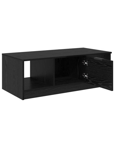 Tavolino da salotto con cassetto Rovere Nero 102 x 50 x 36cm