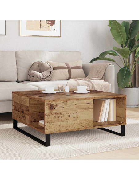 Tavolino da salotto Legno vecchio 80 x 80 x 36.5 cm