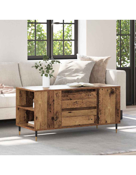 Tavolino da salotto Legno vecchio 102 x 44.5 x 50 cm
