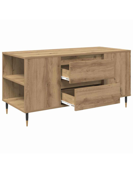 Tavolino da salotto rovere artigianale 102 x 44.5 x 50 cm