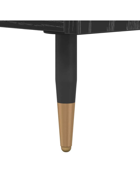 Tavolino da salotto con cassetto Rovere Nero 102 x 44,5 x 50 cm