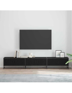 Unità TV 2 pcs Rovere Nero 240 x 35 x 41 cm Legno multistrato 2