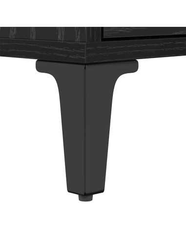 Mobile TV con cassetto Rovere Nero 150 x 30 x 45 cm