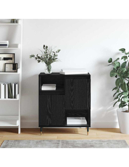 Credenza Rovere nero 60 x 35 x 70 cm Legno multistrato