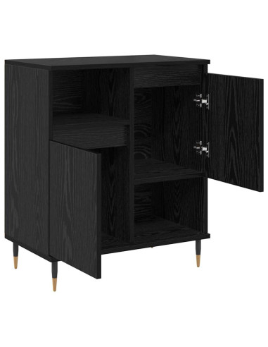 Credenza Rovere Nero 60 x 35 x 70 cm