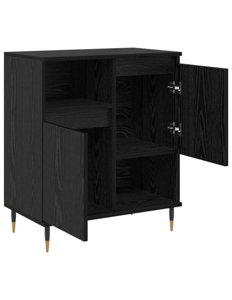 Credenza Rovere nero 60 x 35 x 70 cm Legno multistrato