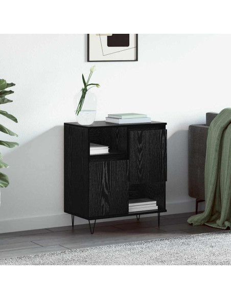Credenza Rovere nero 60 x 35 x 70 cm Legno multistrato