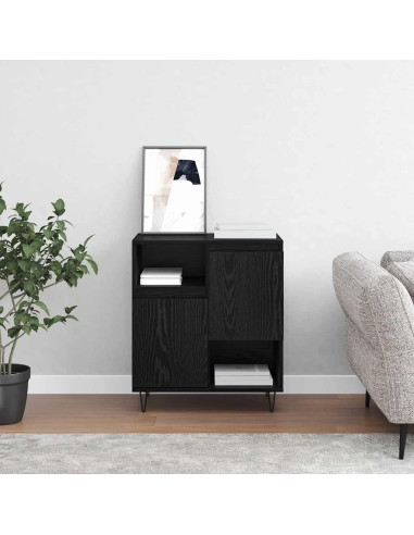 Credenza Rovere Nero 60 x 35 x 70 cm