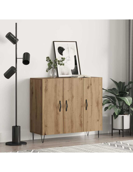 Credenza Rovere artigianale 90 x 32,5 x 80 cm Legno multistrato