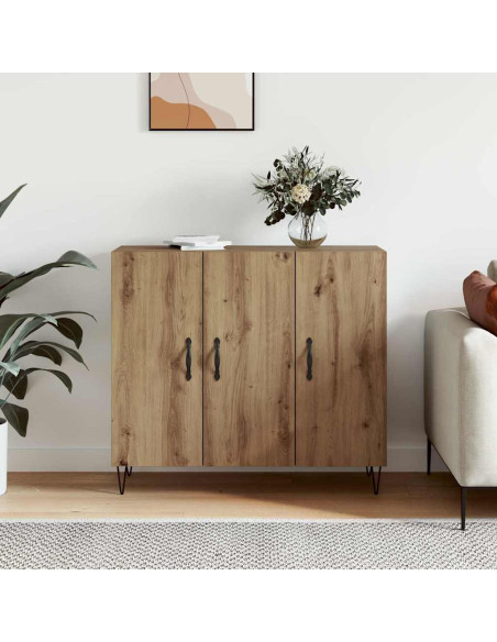 Credenza Rovere artigianale 90 x 32,5 x 80 cm Legno multistrato