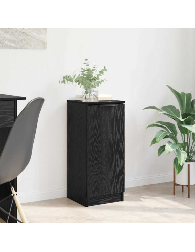 Credenza Rovere Nero 30 x 30 x 70 cm Legno multistrato