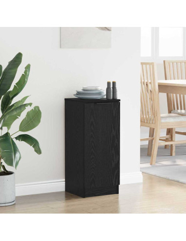 Credenza Rovere Nero 30 x 30 x 70 cm Legno multistrato