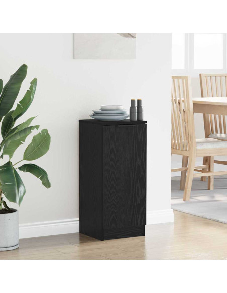 Credenza Rovere nero 30 x 30 x 70 cm Legno multistrato