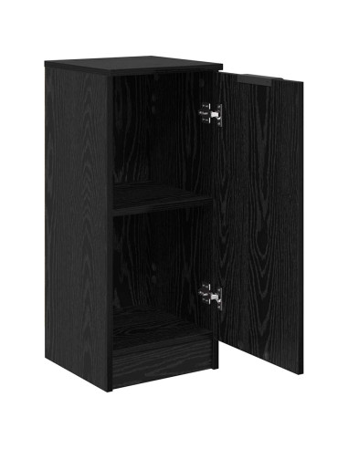 Credenza Rovere Nero 30 x 30 x 70 cm Legno multistrato