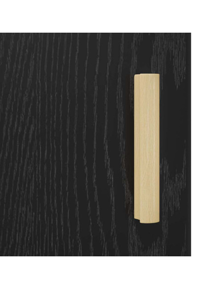 Credenza Rovere nero 34.5 x 34 x 90 cm Legno multistrato