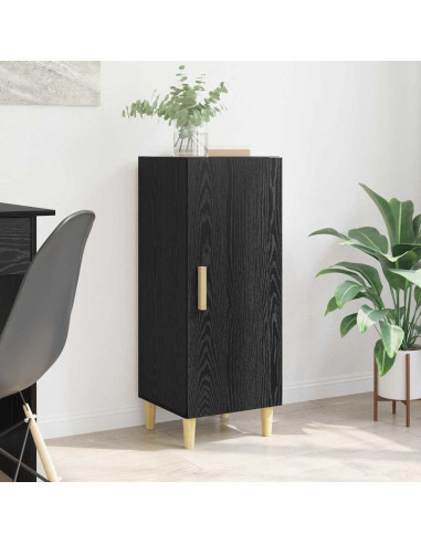 Credenza Rovere Nero 34,5 x 34 x 90 cm Legno multistrato