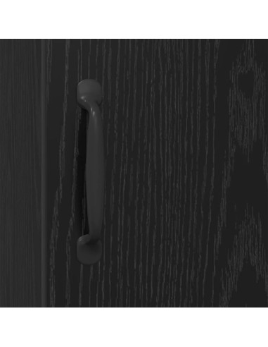 Credenza Rovere Nero 34,5 x 34 x 90 cm Legno multistrato