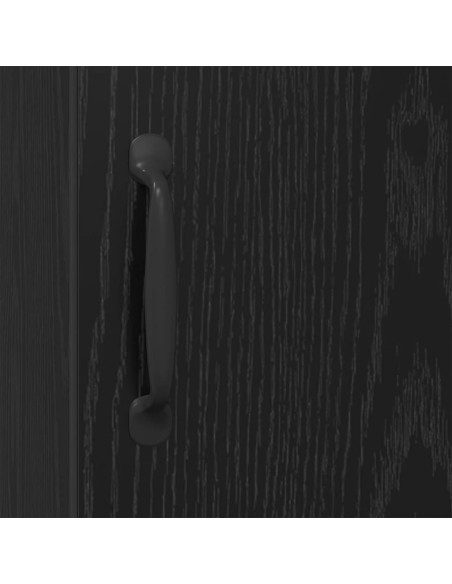 Credenza Rovere nero 34.5 x 34 x 90 cm Legno multistrato