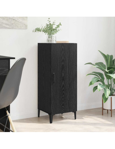 Credenza Rovere Nero 34,5 x 34 x 90 cm Legno multistrato