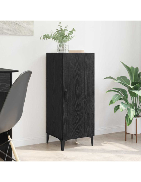 Credenza Rovere nero 34.5 x 34 x 90 cm Legno multistrato