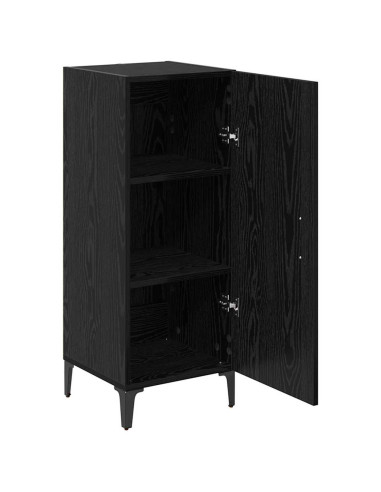 Credenza Rovere Nero 34,5 x 34 x 90 cm Legno multistrato