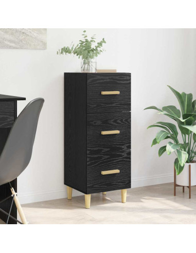 Credenza Rovere nero 34.5 x 34 x 90 cm Legno multistrato