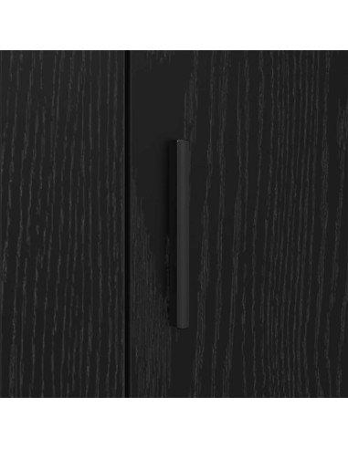 Credenza Rovere Nero 40 x 33 x 70 cm Legno multistrato