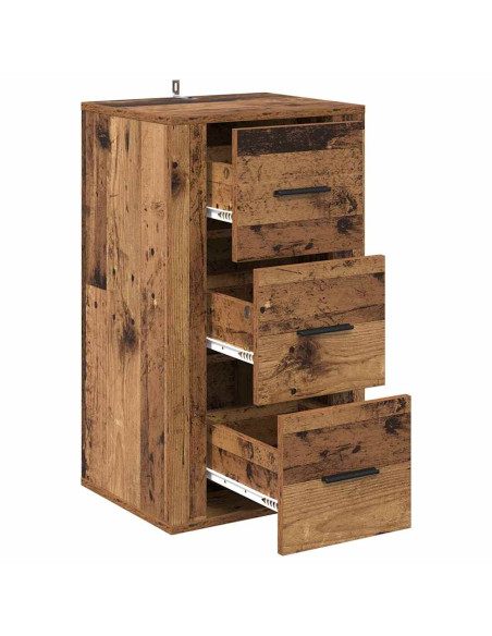 Credenza Legno vecchio 40 x 33 x 70 cm Legno multistrato