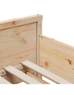 Struttura del letto Marrone 80 x 200 cm Legno multistrato 2