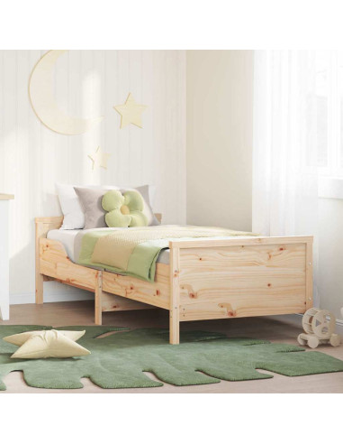 Struttura del letto Marrone 80 x 200 cm Legno multistrato