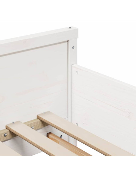 Struttura del letto Bianco 80 x 200 cm Legno multistrato