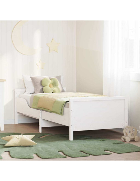 Struttura del letto Bianco 80 x 200 cm Legno multistrato