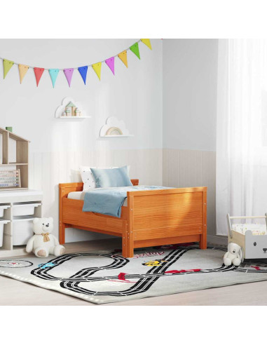 Struttura del letto con testiera Marrone cerato 80 x 200 cm