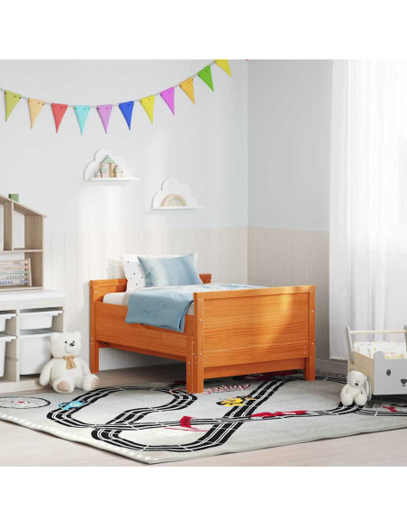 Struttura del letto con testiera Marrone cerato 80 x 200 cm