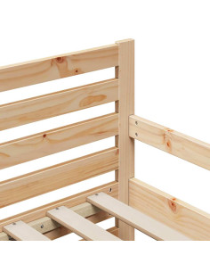 Struttura del letto Marrone 80 x 200 cm Legno multistrato 2