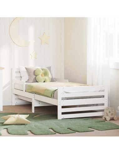 Struttura del letto Bianco 80 x 200 cm Legno multistrato