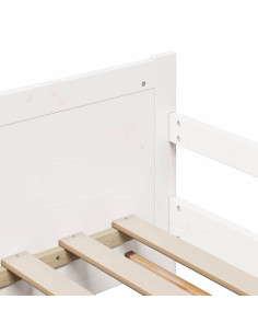 Struttura del letto Bianco 80 x 200 cm Legno multistrato 2