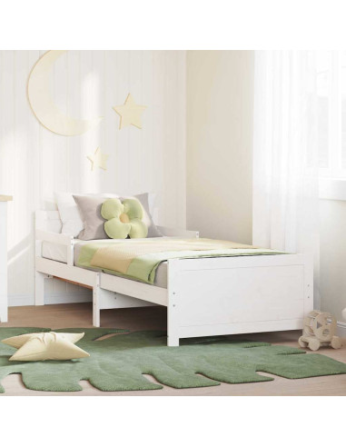 Struttura del letto Bianco 80 x 200 cm Legno multistrato