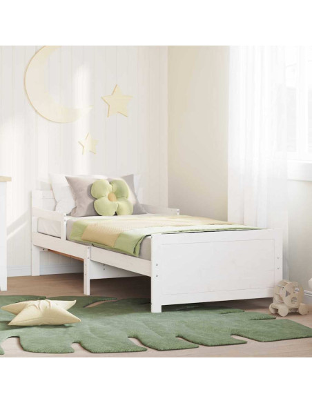 Struttura del letto Bianco 80 x 200 cm Legno multistrato