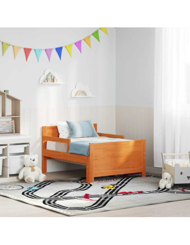 Struttura del letto con testiera Marrone cerato 80 x 200 cm