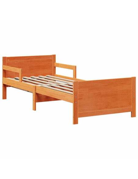 Struttura del letto con testiera Marrone cerato 80 x 200 cm