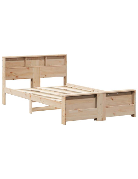 Struttura del letto Marrone 120 x 200 cm Legno di pino massello