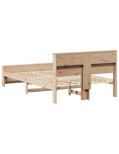 Struttura del letto Marrone 140 x 190 cm Legno multistrato